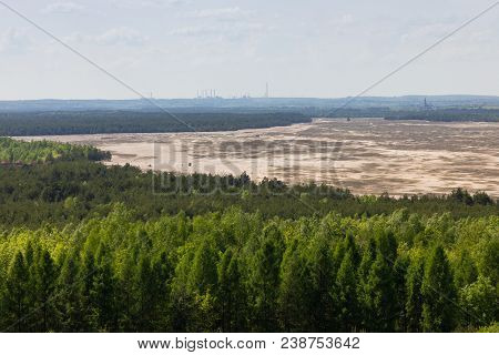 View On The Bledowska Desert From Czubatka Hill In Klucze (poland)