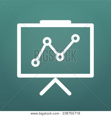 Presentation Vector Icon, Infographic Chart Symbol. Modern, Simple Flat Vector Illustration For Web 