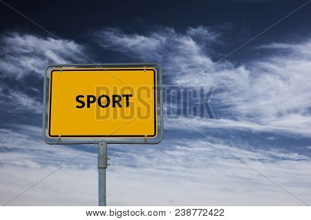 Sport - Image With Words Associated With The Topic Movie, Word, Image, Illustration
