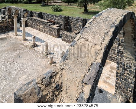 Ruins Of Kursi - A Large Byzantine 8th-century Monastery In Which Jesus Christ Performed Miracles On