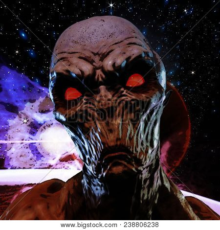 3D Rendering Of A Creepy Monster