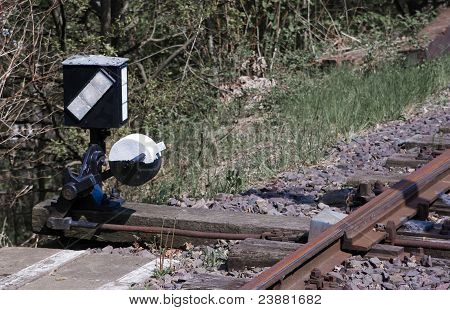 ancien interrupteur de chemin de fer