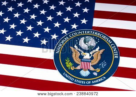 London, Uk - March 27th 2018: The Seal Or Symbol Of The National Counterterrorism Center Of The Unit