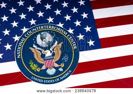 London, Uk - March 27th 2018: The Seal Or Symbol Of The National Counterterrorism Center Of The Unit