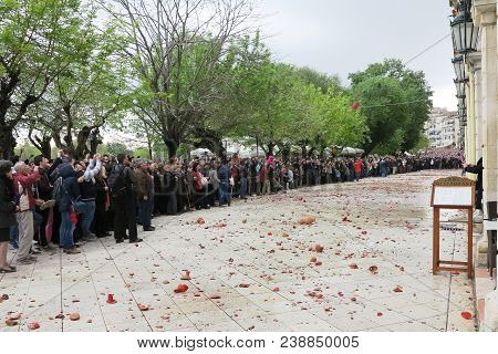 Corfu, Greece- 19/04/2014 , Easter Celebration On The Street