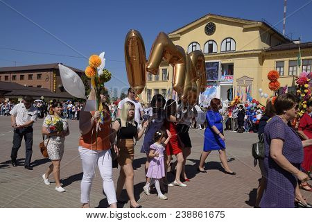 Slavyansk-on-kuban, Russia - May 1, 2018: Celebrating The First Of May, The Day Of Spring And Work. 