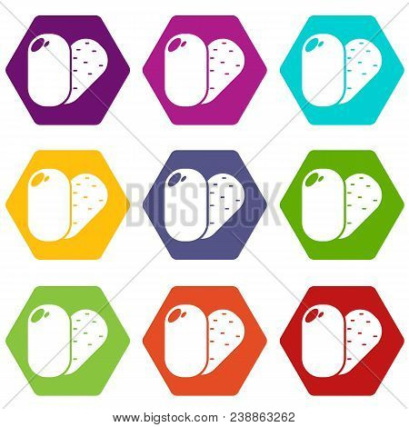Soap Icons 9 Set Coloful Isolated On White For Web