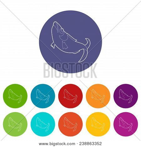 Fish Icon. Outline Illustration Of Fish Vector Icon For Web