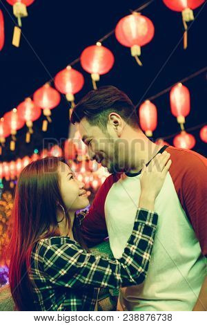 Asian couple at Chinese fastival