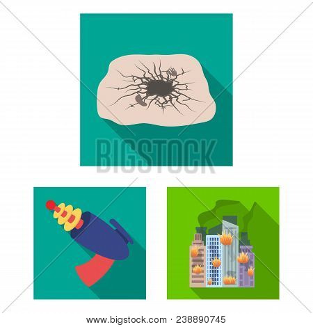 A Fantastic Superhero Flat Icons In Set Collection For Design. Superhero Equipment Vector Symbol Sto