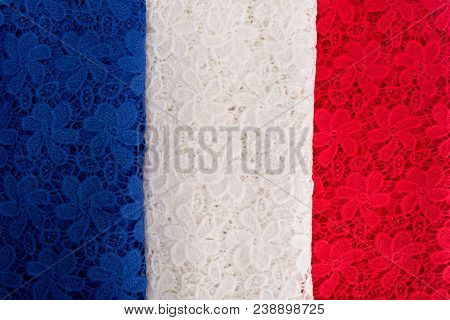 France Flag. French Symbol Design For Background. Blue, White And Red Flag. 3d Flag Of France.sovere