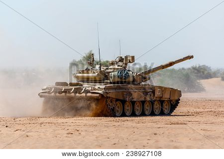 Russian Deserted Tank. Russian Military Equipment. War