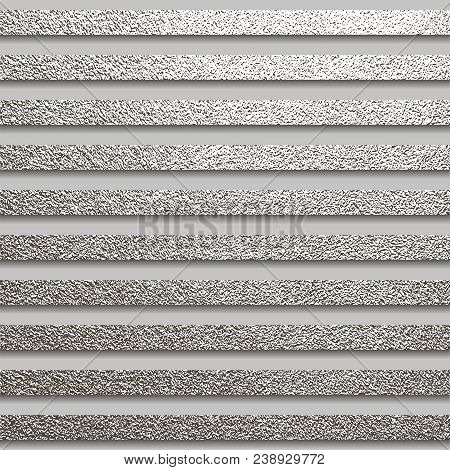 Metallic Glossy Texture. Metal Silver Pattern. Abstract Shiny Background. Luxury Sparkling Backgroun