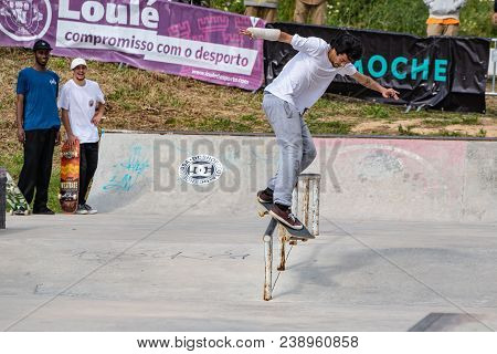 Tiago Lopes During The 1St Stage Dc Skate Challenge
