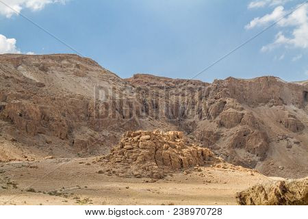 Qumran National Park, Where The Dead Sea Scrolls Were Found And There Was A Settlement Essenes In Ju