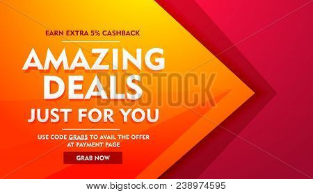 Amazing Deals Sale Offer Banner Vector Design