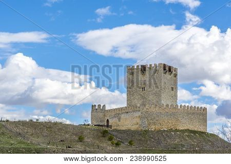 Tiedra Castle In Valladolid Spain On A Sunny Winter Day