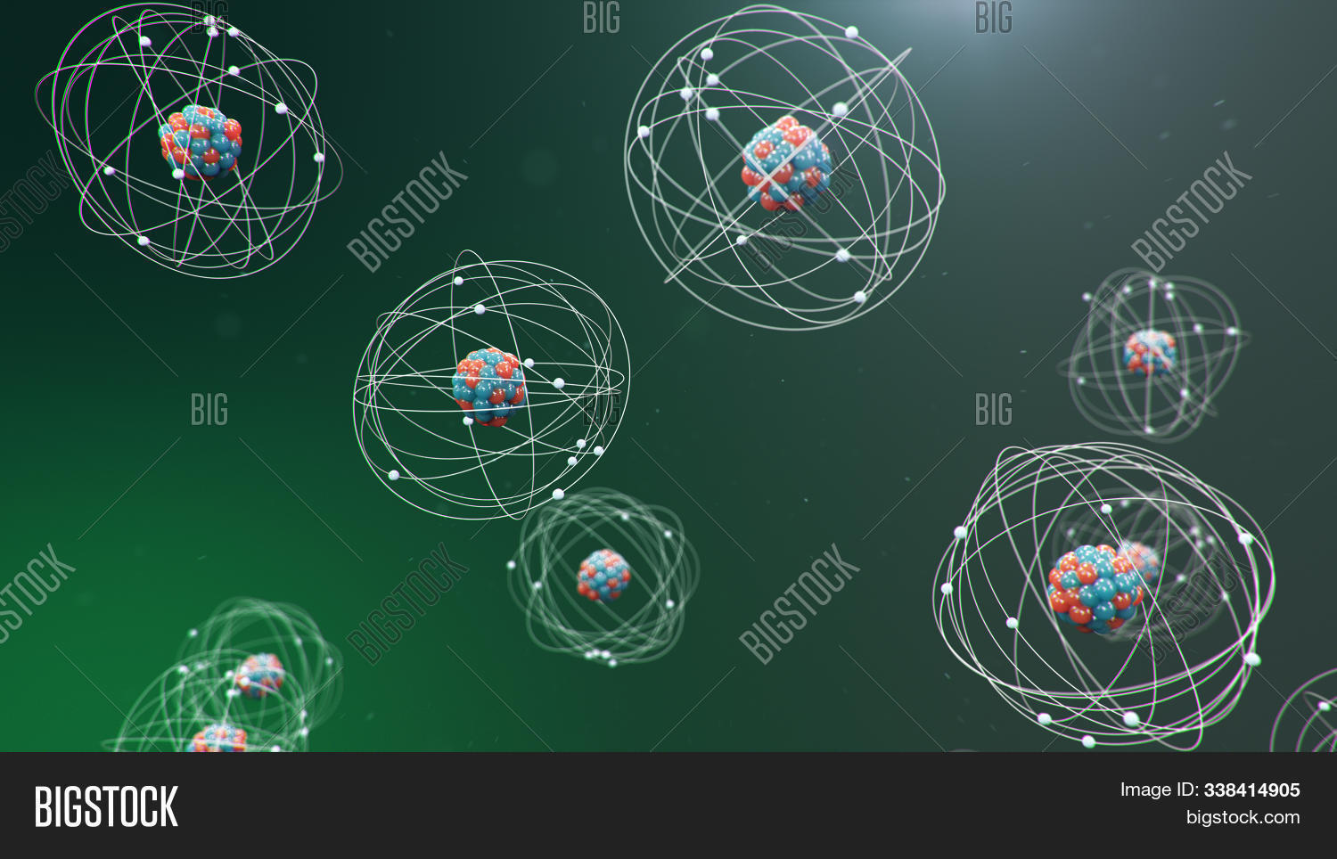 3d Illustration Atomic Image & Photo (Free Trial) | Bigstock