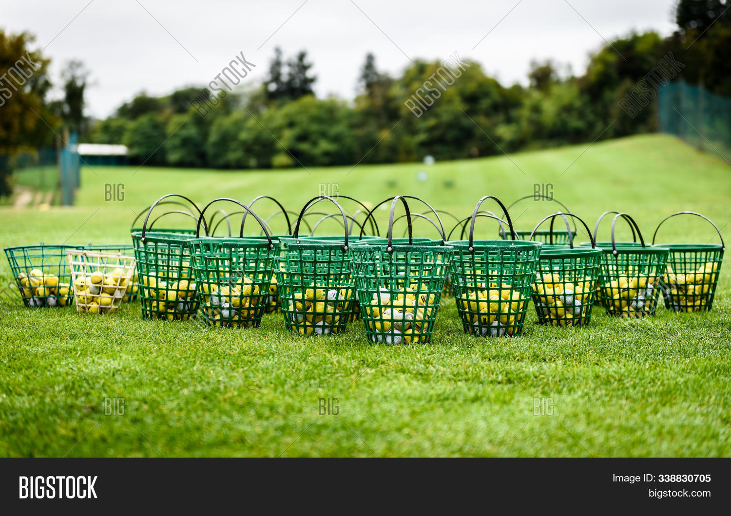 Heap Golf Balls Basket Image & Photo (Free Trial) | Bigstock