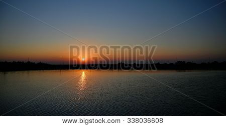 Beautiful Sunset Image At Al Ain Uae