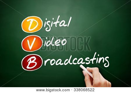 Dvb - Digital Video Broadcasting Acronym, Technology Concept Background