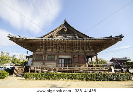 Osaka, Japan- 01 Dec, 2019: Rokujido Hall In Osaka Japan. Rokujido Is A Medium Structure Hall That S