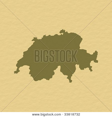 Mapa Švýcarska