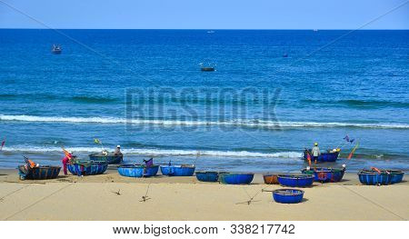 Quy Nhon, Vietnam - Oct 4, 2019. Seascape Of Quy Nhon, Vietnam. Quy Nhon Has A 42km Long Coastline W