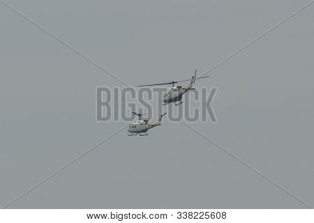 Airplane Landing At Osaka Itami Airport