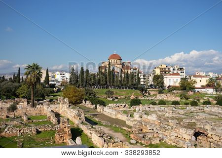 The Kerameikos Archaeological Museum Is Located In Kerameikos, Athens, Greece