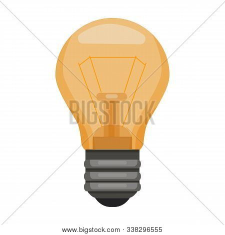 Iight Bulb Vector Icon.cartoon Vector Icon Isolated On White Background Light Bulb.
