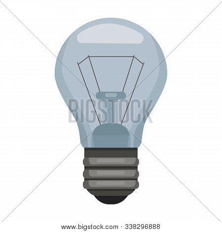Iight Bulb Vector Icon.cartoon Vector Icon Isolated On White Background Light Bulb.