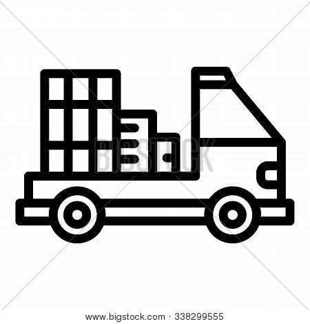 Adress Relocation Icon. Outline Adress Relocation Vector Icon For Web Design Isolated On White Backg