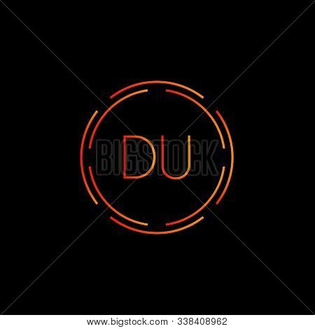 Initial Du Letter Logo With Creative Modern Business Typography Vector Template. Creative Abstract L