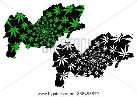 Urozgan Province (islamic Republic Of Afghanistan, Provinces Of Afghanistan) Map Is Designed Cannabi