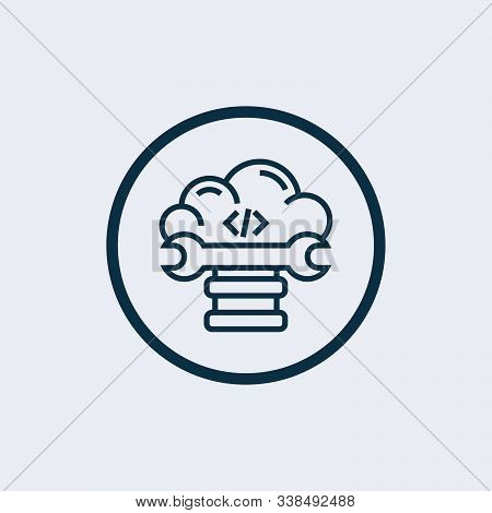 Optimization Icon Isolated On White Background From Tech Support Collection. Optimization Icon Trend
