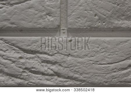 Modern White Brick Wall Texture Background For Wallpaper.
