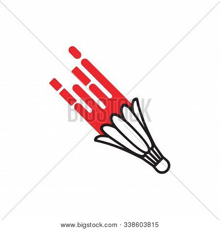 Smash Badminton Icon Design Template Vector Isolated