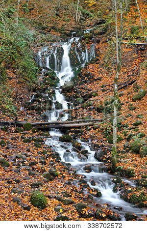 Waterfall In Yedigoller National Park, Bolu City, Turkey
