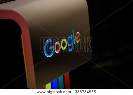 Bucharest, Romania - December 10, 2019: Shallow Depth Of Field (selective Focus) Image With The Goog
