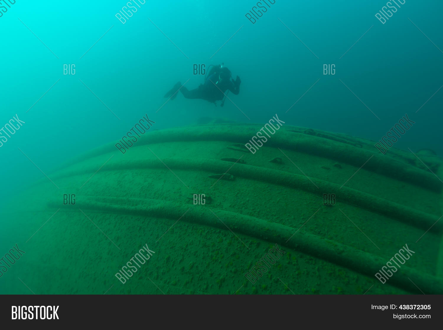 Diver Exploring Great Image Photo Free Trial Bigstock