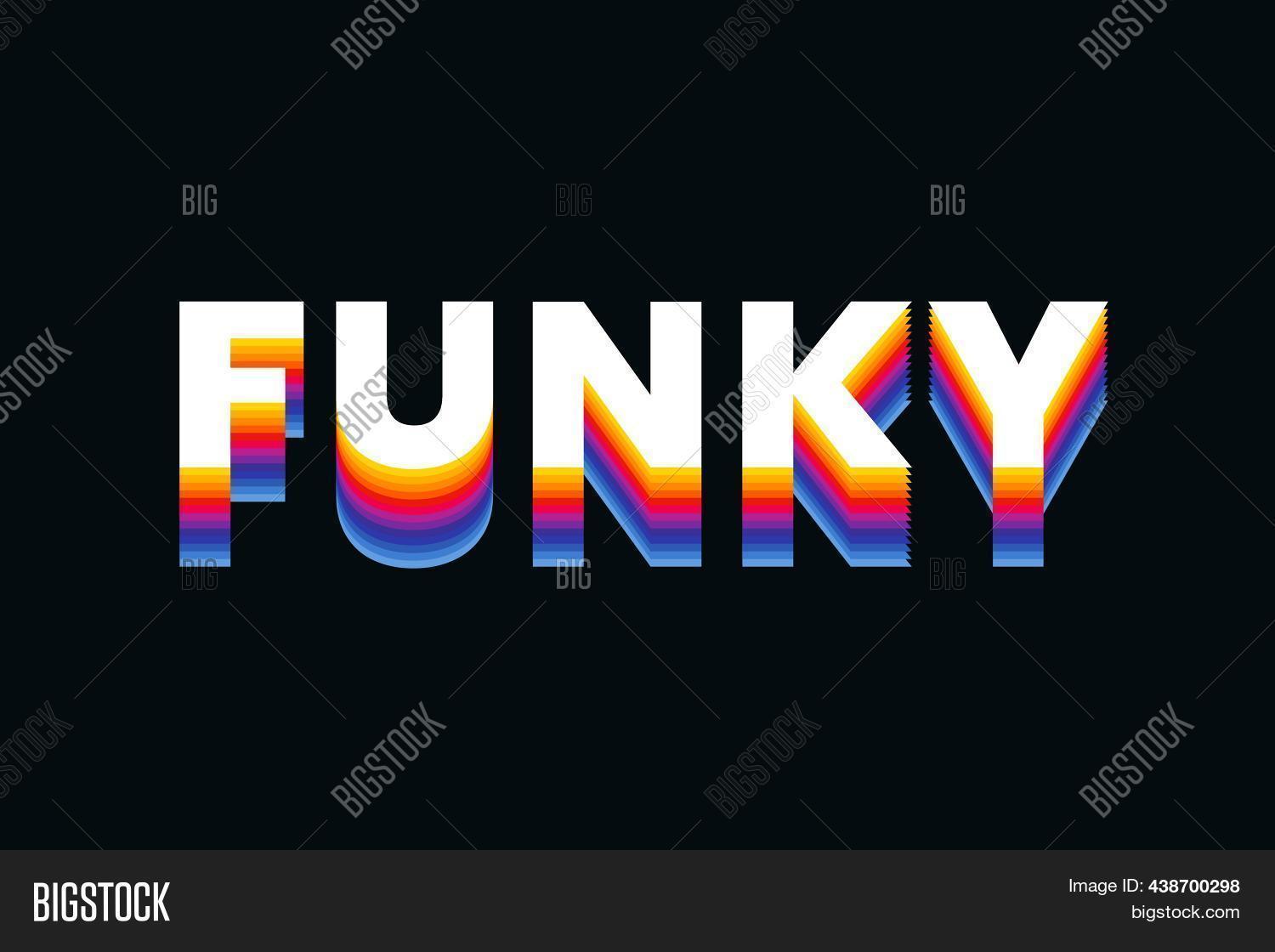 Funky Text Colorful Image & Photo (Free Trial) | Bigstock