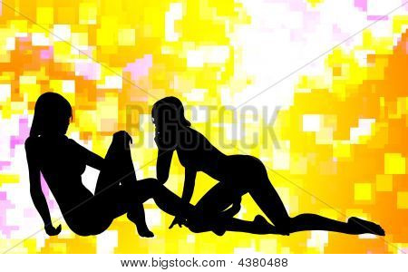 zwei sexy Frauen