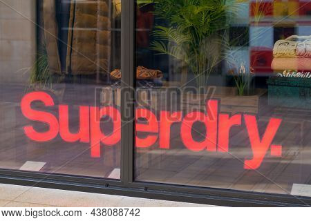 Bordeaux , Aquitaine France - 10 25 2021 : Superdry Store Logo Sign Shop London British Internationa