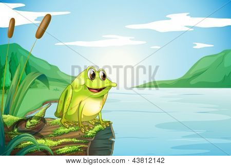 Ilustracja tułowia w rzece z Zaba