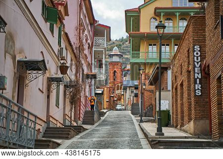 The Atmosphere Of The Old City Of Tbilisi. Historical Architecture Of Georgia. Tbilisi, Georgia - 03