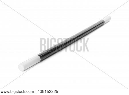 Beautiful Black Magic Wand Isolated On White