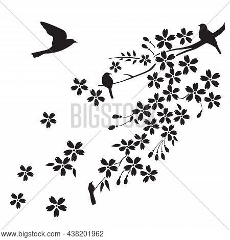 Tree Silhouette Stickers, Wall, Interior Decoration For Illustration. Other Designs