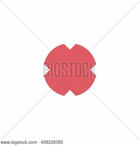 Red Cross Icon. Symbol No Or X Button For Correct, Vote, Check, Not Approved, Error, Wrong And Faile