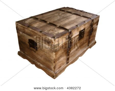 흰색 나무 상자